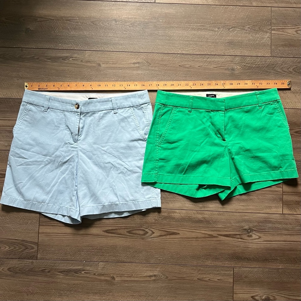 Two Pairs Jcrew Women Shorts Sz 8